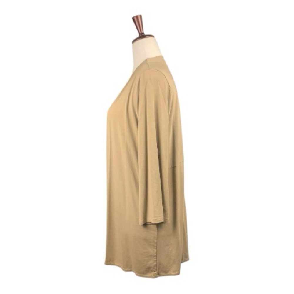 J. Jill Wearever Collection Tan Women's Open Front Cardigan Lightweight Sz‎ LP - Picture 3 of 14